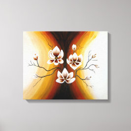 Magnolien, Acryl - Leinwanddruck