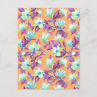 Magnolien auf dem Vanillehimmel blühen