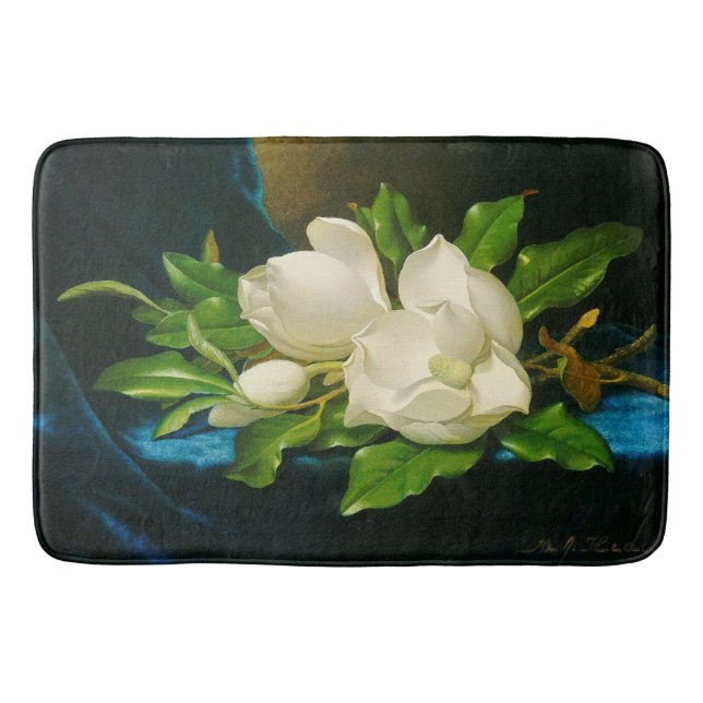 Magnolien-Blumen BlumenHeade Bad-Matte Badematte (Vorderseite)