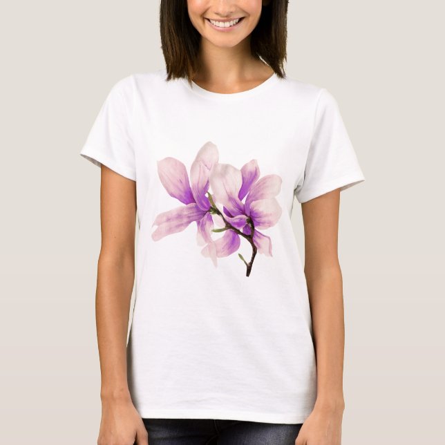 Magnolien-Blüte T-Shirt (Vorderseite)