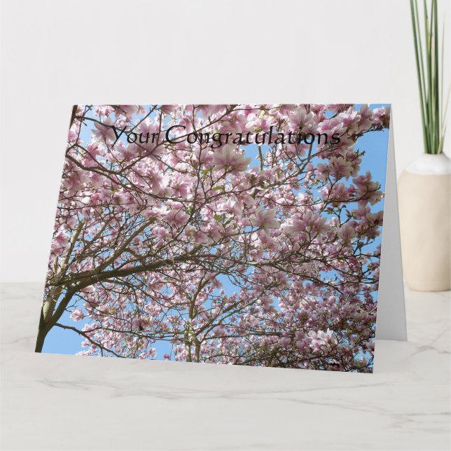 Magnolien im April Karte (Vorderseite)