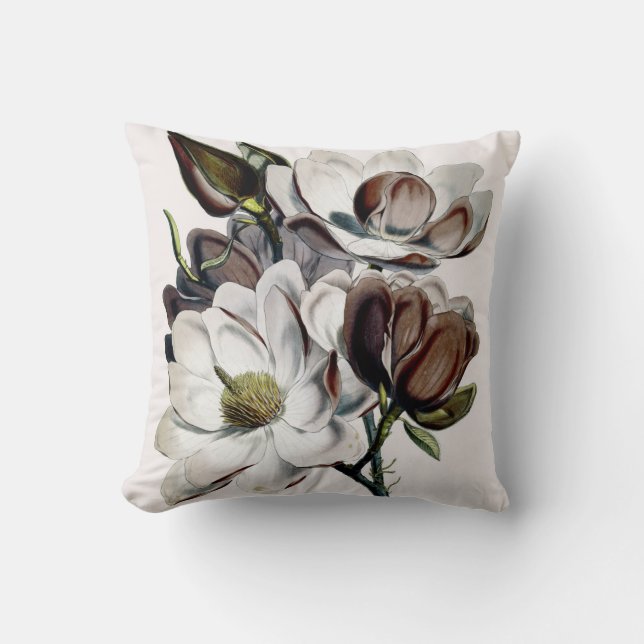 Magnolien-Schokoladen-Traum Kissen (Vorderseite)