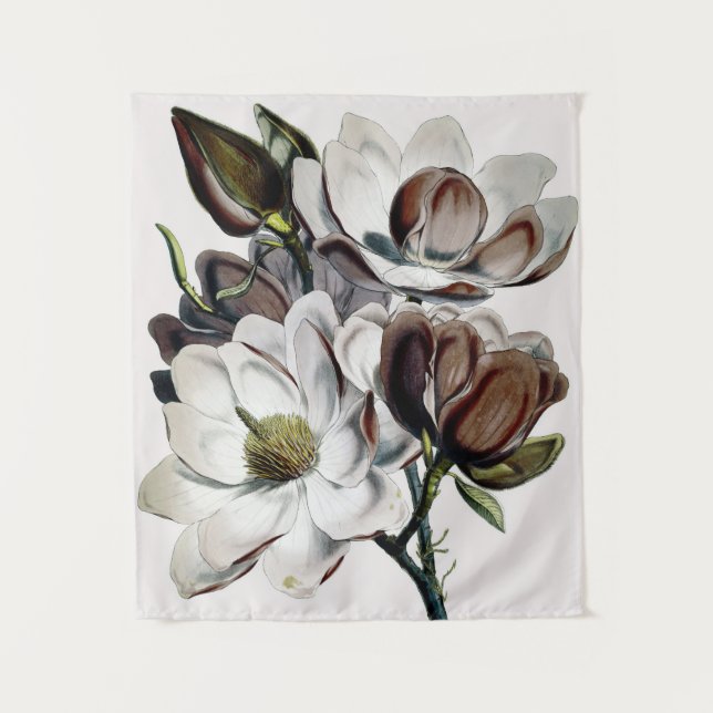 Magnolien-Schokoladen-Traum Wandteppich (Vorderseite)