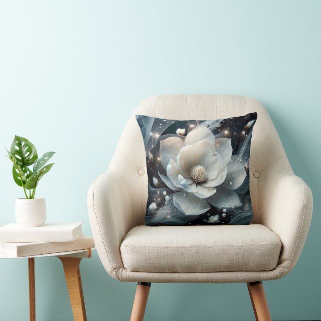 Magnolien und Perlen Kissen (Stuhl )