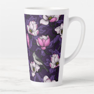 Magnolien und Titmausvogel blühen 4 Milchtasse