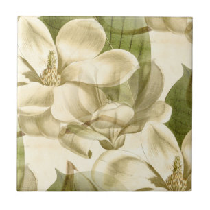 Magnolienblumengrün Fliese