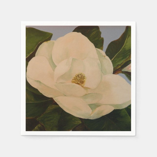 Magnolienblüte Serviette (Vorderseite)
