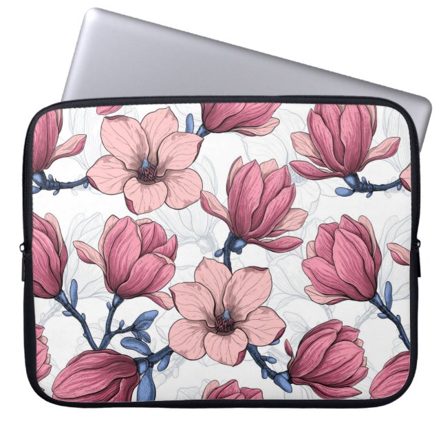 Magnoliengarten 2 laptopschutzhülle (Vorderseite)