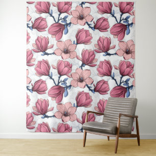 Magnoliengarten 2 wandteppich