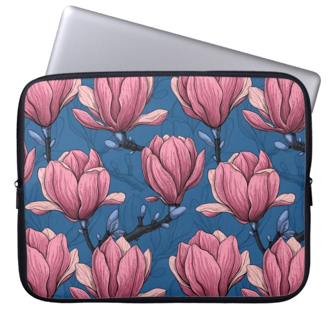 Magnoliengarten Laptopschutzhülle (Vorderseite)