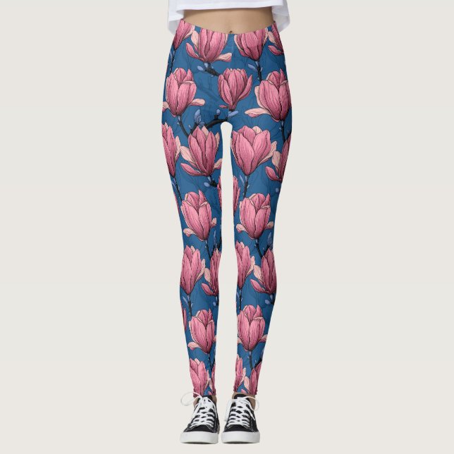 Magnoliengarten Leggings (Vorderseite)