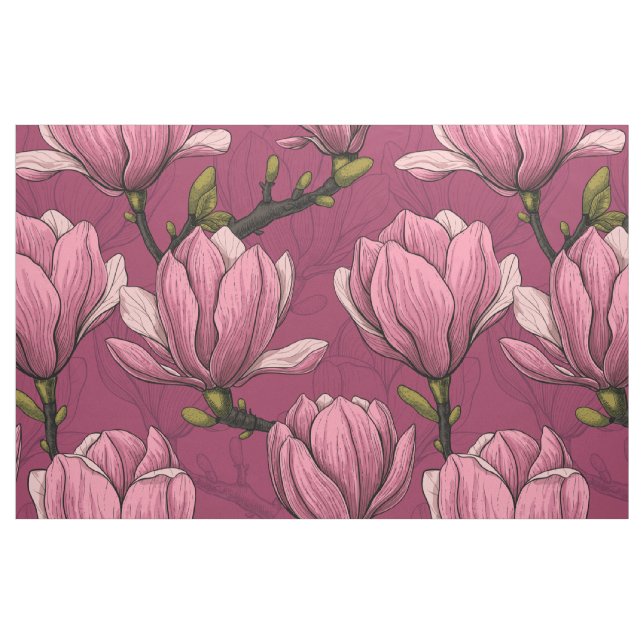 Magnoliengarten Stoff (Fat Quarter (45,7 x 55,9 cm))