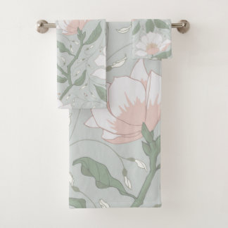Magnolische Blume Badhandtuch Set
