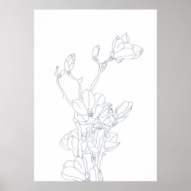 Magnolische Blume, die Poster zeichnete (Vorne)