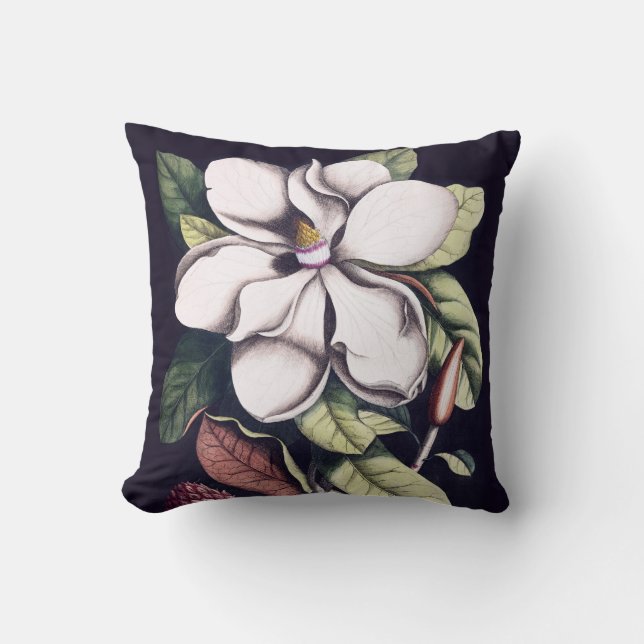 Magnolische Blume Kissen (Vorderseite)