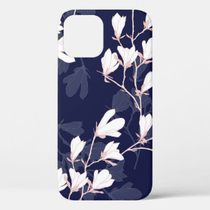 Magnolische Blume nahtloses Muster mit weißer Blum Case-Mate iPhone Hülle