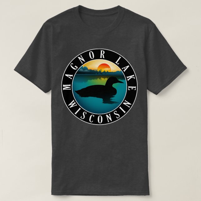 Magnor Lake Wisconsin Loon T-Shirt (Design vorne)