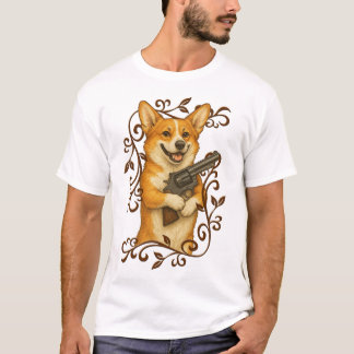 Magnum Corgi I - Scroll-Rahmen T-Shirt