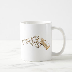 Magnumskizze der Colt-Pythonschlange 357 Kaffeetasse