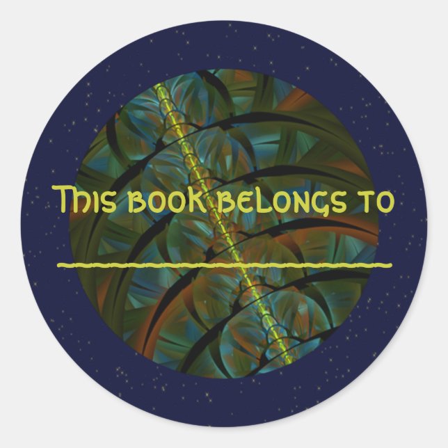 Magpie Crow Moon Runder Aufkleber (Vorderseite)