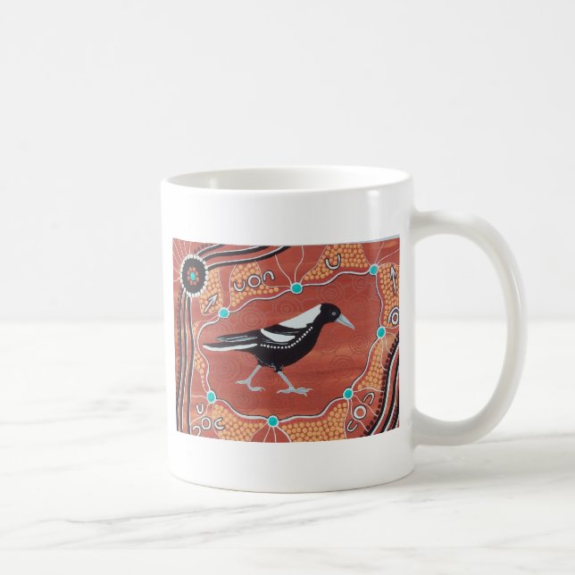 Magpie Dreaming Kaffeetasse (Rechts)