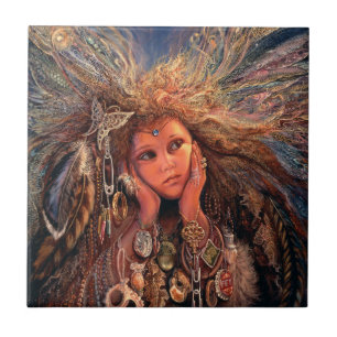 Magpie Fairy 6x6 Keramik Tile Fliese