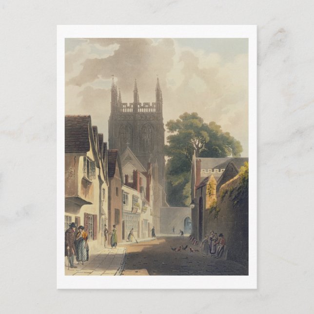 Magpie Lane, Oxford, Illustration aus dem "Histor" Postkarte (Vorderseite)