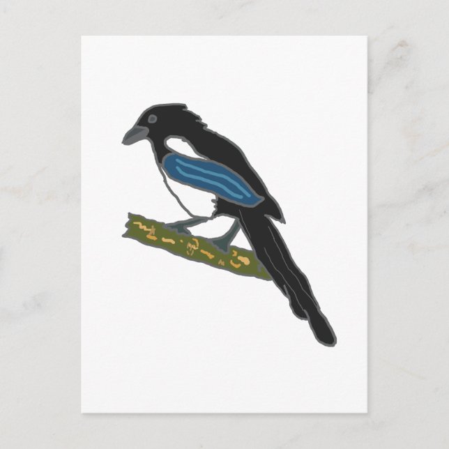 Magpie Postkarte (Vorderseite)
