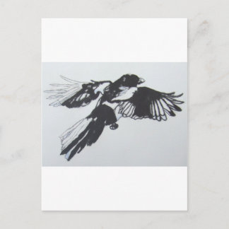 Magpie Postkarte