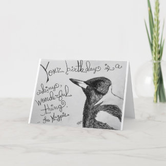 Magpie Shiny, Wunderbare Geburtstagskarte Karte