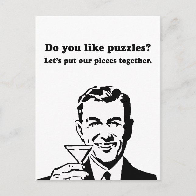 MAGST DU RÄTSEL POSTKARTE (Vorderseite)