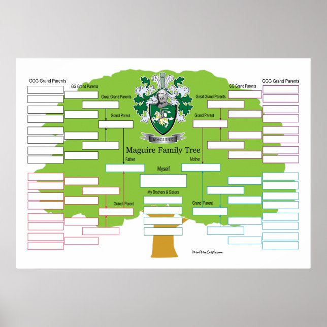 Maguire Family Tree Poster (Vorne)