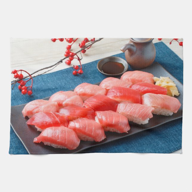 Maguro Party Platter Geschirrtuch (Horizontal)