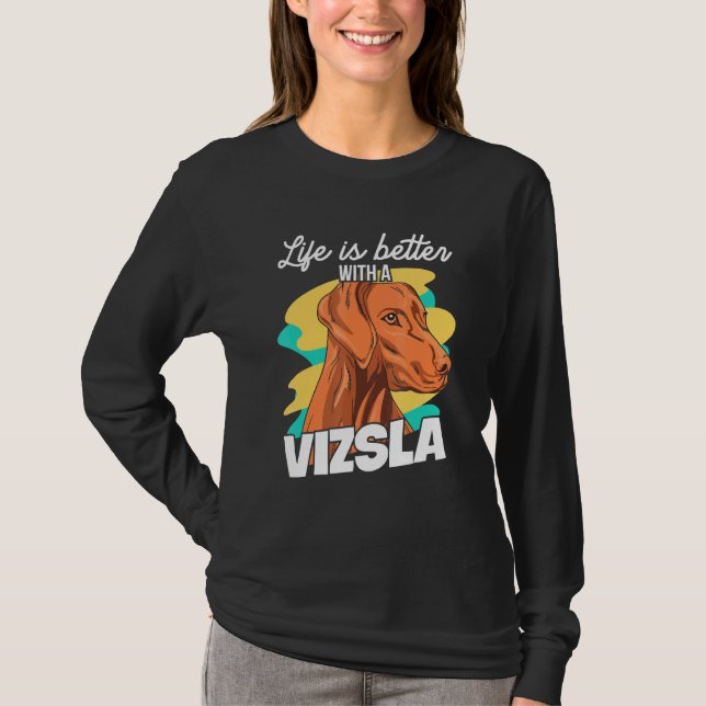Magyar Vizsla Design für einen Eigentümer von Magy T-Shirt (Vorderseite)