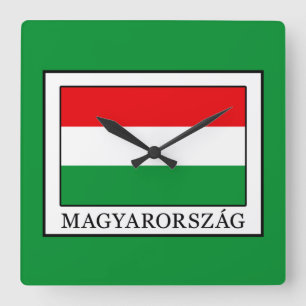 Magyarorszag Quadratische Wanduhr