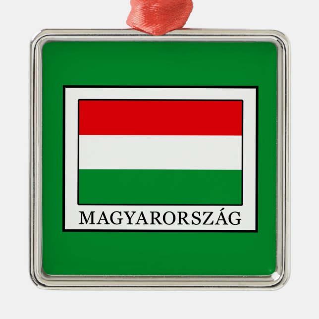 Magyarorszag Silbernes Ornament (Vorne)