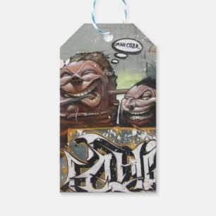Mah coza, Graffiti, Spanien Custom Gift Tags Geschenkanhänger