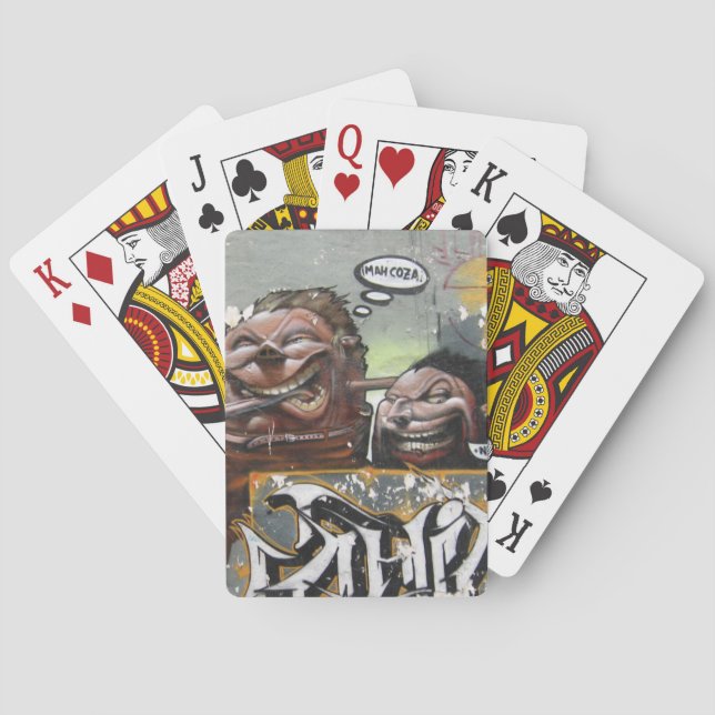 Mah coza, Graffiti, Spanien - Klassische Spielkart Spielkarten (Rückseite)