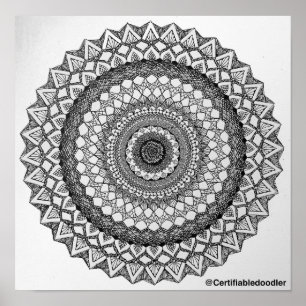 Mah Inspiriert Mandala Poster