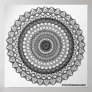 Mah Inspiriert Mandala Poster