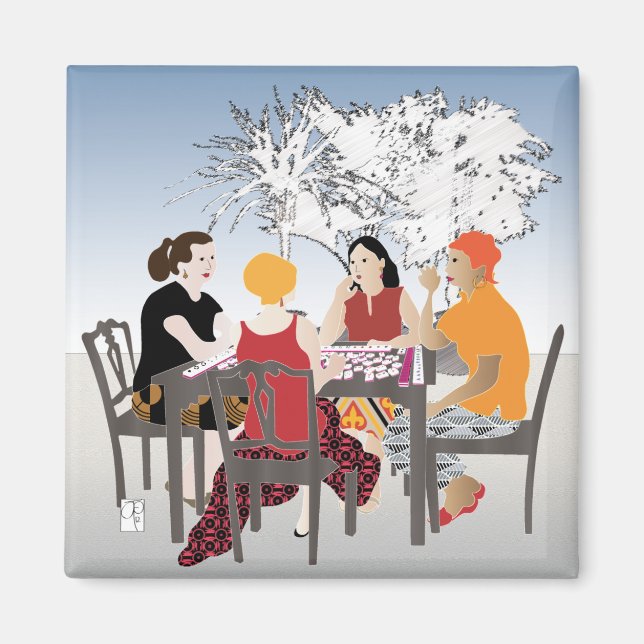 Mah Jongg Alfresco Magnet (Vorne)