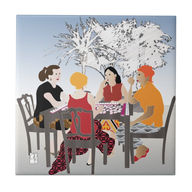 Mah Jongg Alfresco Tile Fliese (Vorderseite)