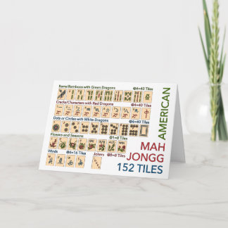 Mah Jongg American Tiles Karte