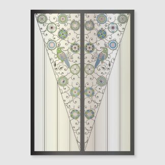 Mah Jongg Art Deco Magnet Card