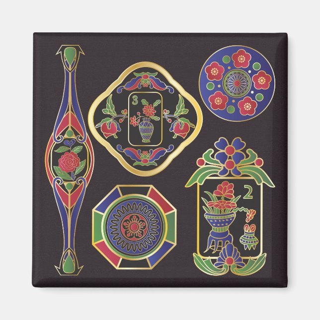 Mah Jongg Bijoux Magnet (Devant)