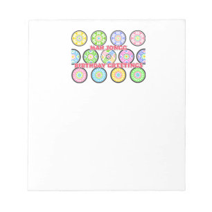 Mah Jongg Birthday Dots Notepad Notizblock