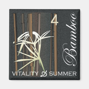 Mah Jongg Blume Bamboo Magnet