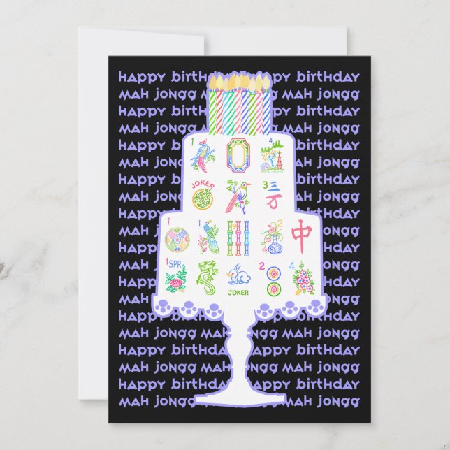 Mah Jongg Cake Birthday (Vorderseite)