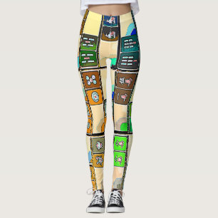 Mah Jongg Carreaux graphiques Leggings