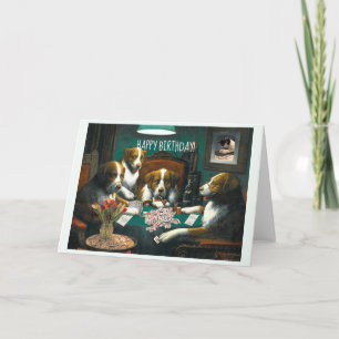 Mah Jongg Cartes d'anniversaire Chiens